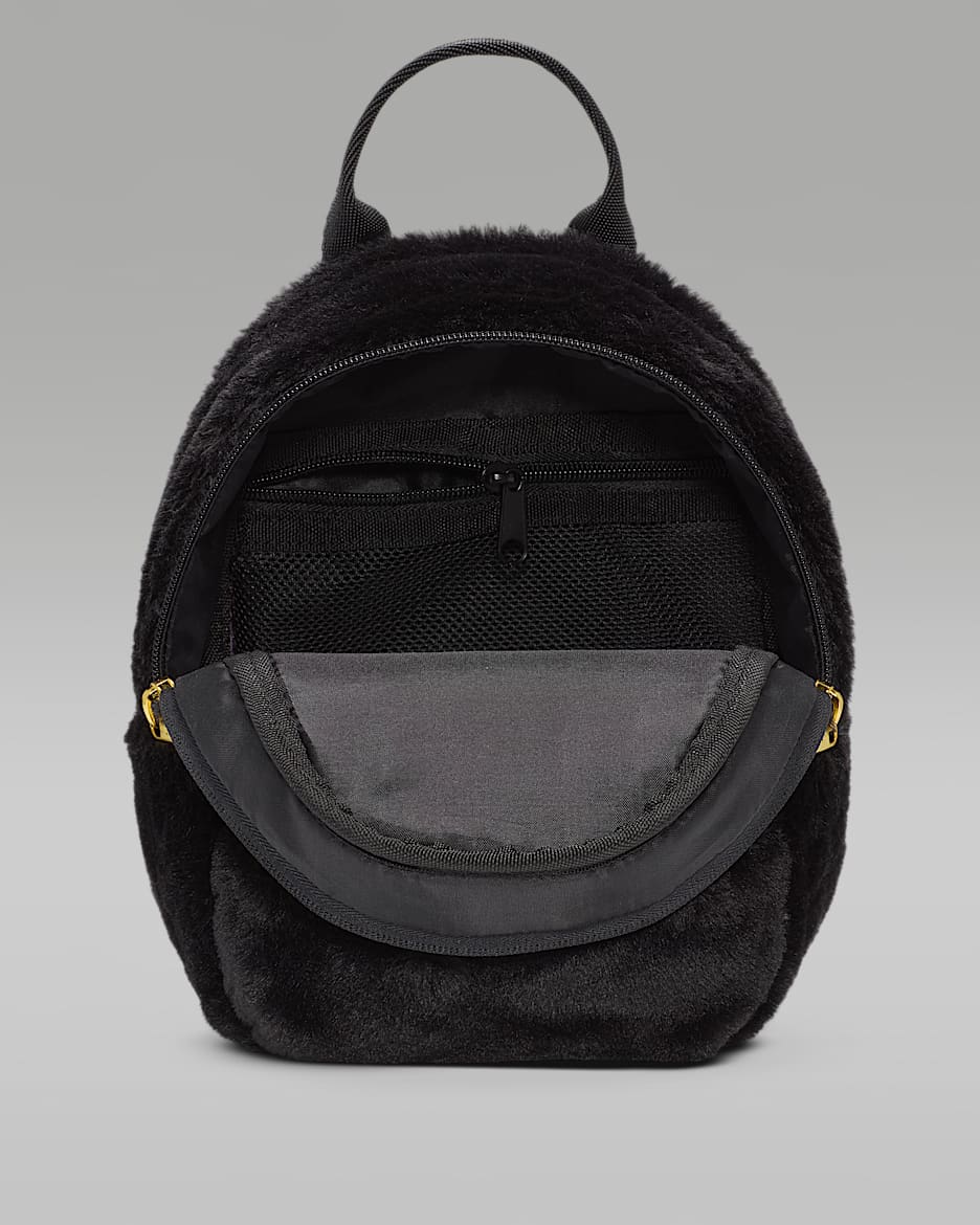 Nike velvet mini backpack in black on sale